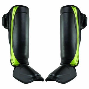 High Quality Custom <b>Shin</b> Guards <b>Kickboxing</b> Leather <b>Shin</b> <b>Pads</b> Foot And Leg Protection For Training - Product Image 1
