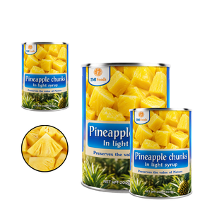 Precio de Fábrica, Proveedor de Vietnam, Piña Enlatada en Trozos en Almíbar Espeso, Empacada en Lata A10, Venta Caliente - Product Image 1