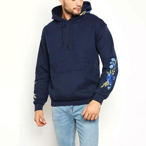 High Quality Customized Men's Pullover Embroidery <b>Hoodie</b> Wholesale Printed Cotton <b>Polyester</b> <b>Hoodie</b> with Embroidered Techniques - Product Image 1