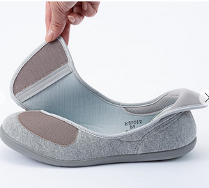 ASAHI L168RS, zapatos ortopédicos ligeros para caminar azul polvo para ancianos, ajuste cómodo, estilo de cierre de velcro antideslizante japonés - Product Image 3