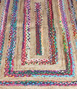 Alfombras de yute trenzado personalizables de inspiración vintage para sala de estar, dormitorio o patio - Product Image 2