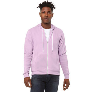 Sweat à capuche zippé léger en polaire écologique pour homme Sweat-shirt décontracté avec cordon de serrage Veste athlétique coupe ample pour l'extérieur Grande taille Respirant - Product Image 1