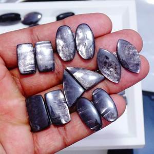 Pierre semi-précieuse naturelle de qualité supérieure, paire d'hyperstène en quartz, disponible en formes et tailles variées pour la fabrication de bijoux - Product Image 4