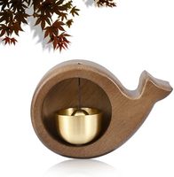 Sonnette d'entrée magnétique élégante en PVC, style Art Déco, avec finition en bois, pour une décoration intérieure raffinée et un cadeau attentionné