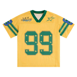 Barato de fábrica al por mayor 2025 personalizado fútbol americano Jersey bordado NFL estilo malla equipo camisa - Product Image 5