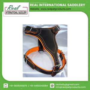 High Quality Customized <b>Dog</b> <b>Harness</b> Drum Dyed <b>Leather</b> Best Factory Price Wholesale <b>for</b> Pets - Product Image 2