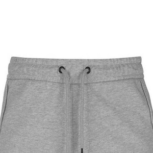 Vêtements pour hommes Shorts d'été 100% coton Shorts d'entraînement et de jogging Running Taille élastique Design rayé Couleur grise Shorts pour hommes - Product Image 2