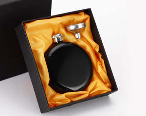 Flacon à whisky de poche personnalisable de cinq onces durable en acier inoxydable 304 étanche verres écologiques - Product Image 6