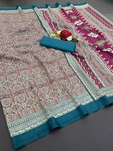 Diseñador indio Dola SIlk Superventas Fancy Jari Work Ropa étnica Look Saree Más de moda Exportación Sexy Blusa Exclusiva Boutique - Product Image 3