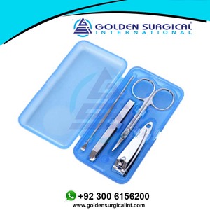 Set Portátil de Manicura y Pedicura, Herramientas de Acero Inoxidable, Incluye Limpiador de Oídos, Tijeras para Cejas, Cortaúñas, Pinzas, Mini Color - Product Image 4