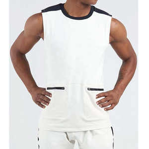 Custom Muscle Culturismo Stinger Camisas Fitness en blanco sin mangas Stringer Training Casual Gym Tank Tops - Product Image 5