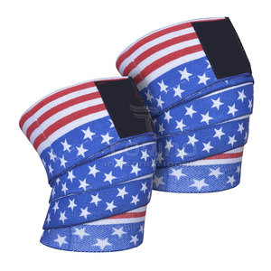 New Good Quality Knee Weight Lifting Knee Wraps <b>Top</b> Quality Workout Weightlifting Knee Wraps - Product Image 1