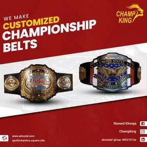 Ceintures de championnat personnalisées Trophées Médailles et récompenses Le symbole ultime de la victoire et de l'excellence Ceintures de championnat - Product Image 2