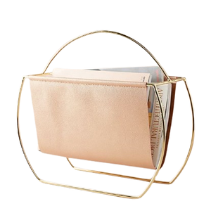 Estante de ahorro de espacio para revistas, alambre de Metal, soporte de pared para revistas, organizador de almacenamiento para el hogar, estante de almacenamiento - Product Image 5