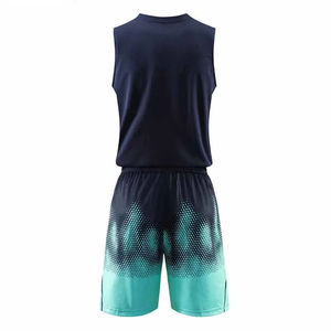 Ensemble de maillot de basket-ball sans manches imprimé de haute qualité, nouveau style, vêtements de sport respirants et adaptés aux grandes tailles - Product Image 3