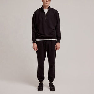 2025 New Design custom Color Women's Half Zipper Turtleneck Sweatshirt Lightweight Long Sleeve <b>Fleece</b> Fabric <b>Shirt</b> For <b>MEN</b> - Product Image 2