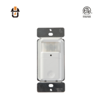   Détecteur de mouvement infrarouge mural PIR 120V 60Hz avec modes automatique et manuel pour l'éclairage intérieur américain