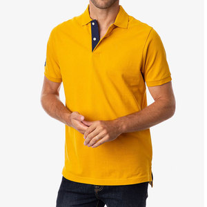 100% algodón para hombre, camisetas de polo, cómodas, de manga corta, de secado rápido, antiarrugas, ligeras, logotipo personalizado, estampado de alta calidad - Product Image 1