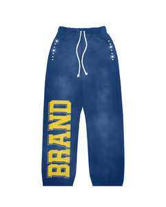 Nuevo chándal marca Carta rhinestone Sudadera con capucha streetwear pieza encarna sudadera con cordón Jogger lavado con ácido - Product Image 5