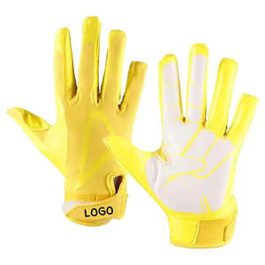 Gants de réception de football américain sur mesure de haute qualité Gants de sécurité sportive avec paume collante - Product Image 4