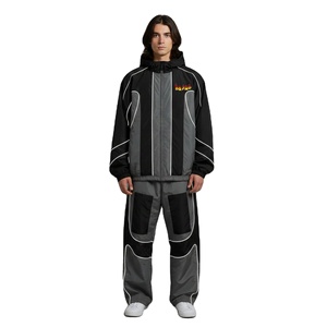 Men Windbreaker <b>Tracksuit</b> Breathable Casual Sportswear Running Jacket Elastic Athletic Pants Outdoor Fitness and online sale - Product Image 1