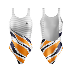 Maillot de bain une pièce professionnel et écologique pour femme, vêtements de natation, vente en gros, combinaison de créateur, couture sans couture - Product Image 3