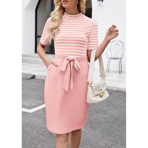 Tendance femmes taille incurvée couture crêpe vêtements de travail robe carrière bureau bureau à dîner événement Occasion invité - Product Image 3