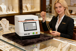 เครื่องทดสอบทองคำแบบตั้งโต๊ะ XRF รุ่น EDX-B9 ดีไซน์กะทัดรัด ประสิทธิภาพสูง สำหรับร้านขายเครื่องประดับและโชว์รูม พร้อม SDD ความเร็วสูง - Product Image 2