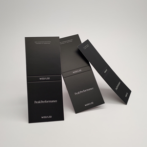 Etiqueta de cintura personalizada, logotipo de letra grabado para pantalones, accesorios de ropa mate, etiqueta colgante, etiqueta oscilante de tamaño para ropa vaquera - Product Image 2