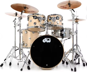 Meilleures ventes : Pack de 4 fûts de batterie industriels en cerisier finition huile satinée, qualité DIY, outils manuels OEM/ODM, 20'' 14'' 12'' 14'' - Product Image 1