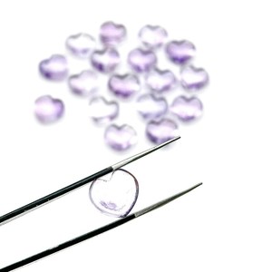 Cuentas de Amatista Rosa en Forma de Corazón, 12 mm, Piedras Preciosas Naturales Talladas a Mano para Joyería - Product Image 4