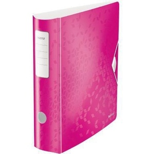 Leitz Active WOW 82mm DIN <b>A4</b> Binder Pink Polyfoam Material File <b>Folder</b> - Product Image 1
