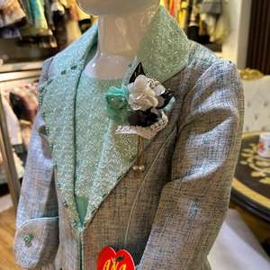 Conjunto de vestido de bebé de algodón satinado de último diseño 2024, vestido de fiesta para niñas con bolso, nuevo estilo para niños - Product Image 3