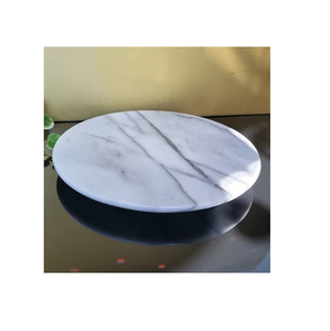 Plato giratorio de mármol Lazy Susan para forma redonda y muestra gratuita de artesanía india - Product Image 3