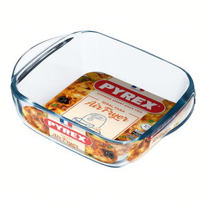 Plat à four en verre borosilicate transparent (20x17x6cm) pour friteuse à air 211B100 7640 pour modèle Pyrex - Product Image 3