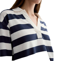 Neueste Damen-Strickjacke aus 100% Baumwolle mit Stehkragen, Lässige Atmungsaktive Gestrickte Langarm-Cardigan für den Sommer, 180g