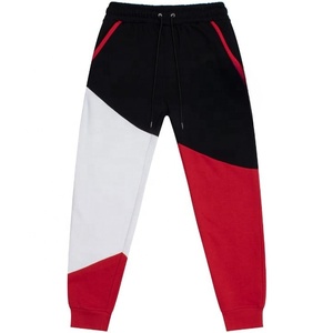 Pantalon de survêtement vintage taille haute pour homme sur mesure 100% coton/polyester pantalon de survêtement décontracté bas côtelé 2 poches - Product Image 3