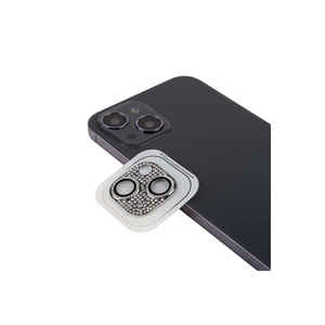 Protecteur d'objectif d'appareil photo en alliage d'aluminium argenté de qualité supérieure MSRA CL-08, résistant aux rayures, pour iPhone 13 Mini - Product Image 1