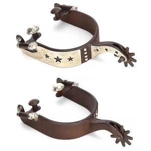 Venta al por mayor de espuelas de acero inoxidable cómodas Premium par de espuelas de equitación para entusiastas ecuestres - Product Image 1
