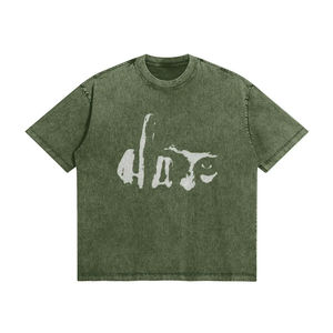 Recién llegado, superventas, diseño de moda para hombre, precio de fábrica barato, ropa informal, camiseta para hombre, camiseta de lavado ácido de colores mezclados - Product Image 5