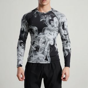 Custom <b>Thermal</b> Compression Base Layer Shirt Men Quick Dry Long Sleeve Athletic Support Tight Training Gym Sports Shirts - Product Image 2