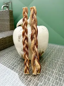 แท่งสำหรับสุนัขที่กินเนื้อวัวแบบถักแท่งสำหรับสุนัขขนมที่มีขนเป็นขนมสำหรับสุนัขขนาดเล็ก - Product Image 3