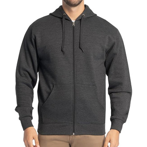 Vente en gros de sweats à capuche unisexes légers en mélange de coton avec fermeture éclair, fournisseur Alibaba, directement de l'usine, OEM ODM en gros - Product Image 1