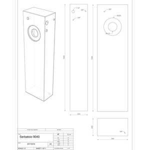 Tanque de Agua Negro de HDPE para Agua Limpia y Residual para Barcos, Autocaravanas y Casas Rodantes LT 110 Tanque de Inodoro - Product Image 3