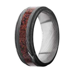 Best Selling Handmade Damascus Steel Ring for Men 8mm Wide High Quality Custom Stainless Steel Jewelry New Arrival - Product Image 1