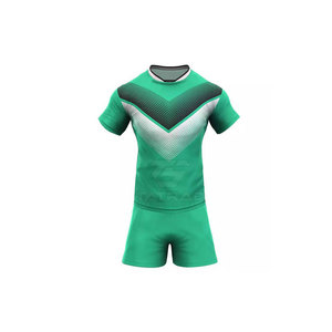 Ensemble de maillots de rugby de haute qualité 100% polyester respirant Nouveauté Dernier design Adulte Fabriqué au Pakistan - Product Image 1