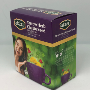 Cajas de Embalaje de Papel Ecológicas Impresas Personalizadas con Laminación Mate, Relieve y Recubrimiento UV para Té de Hierbas - Product Image 1