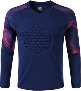 Camiseta de Portero de Fútbol para Adultos, Acolchada, Manga Larga, Transpirable, de Secado Rápido, 100% Poliéster, con Nombre de Equipo Personalizado - Product Image 5