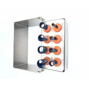 Kit électrique de forets à tréphine dentaires approuvés CE Outils de levage et d'implantation de sinus 8 pièces avec revêtement en titane bleu - Product Image 3