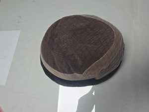 Los Angeles Perruque pour hommes Deep Wave Frontless Remy Indian Taz Hair Perruque lâche Yaki Toupee Perruque de cheveux - Product Image 3